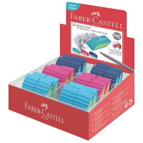 Radierer Bicolor sortiert Trend FABER CASTELL 183049