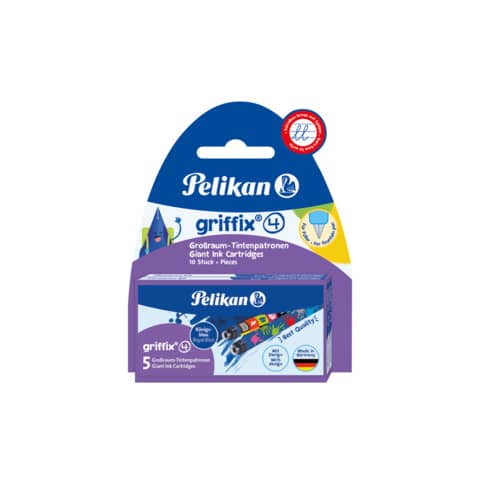 Tintenpatrone griffix®, 2 Etuis a 5 Stück, sortiert PELIKAN 400192106