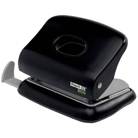 Locher ECO, Kunststoff, 20 Blatt, schwarz RAPID 24845300