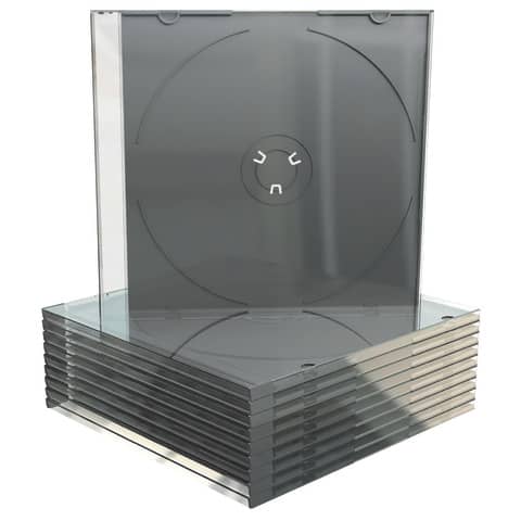CD Hüllen Slim 10 Stück schwarz MEDIARANGE BOX32