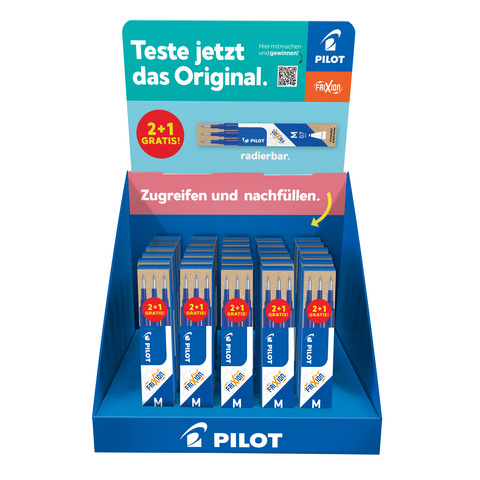 Rollermine FriXion, 3 Stück, blau PILOT BLS-FR7-S3-D30P