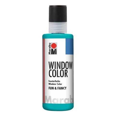 Fensterfarbe Fun&Fancy, 80ml, türkisblau MARABU 04060 004 098