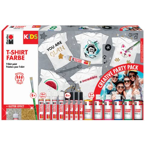 Textilfarbe Party Pack, 22-teilig MARABU KiDS 03080 000 00101