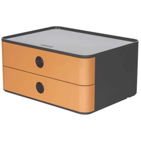 Schubladenbox SMART-BOX 2 Laden grau/caramel braun HAN 1120-83