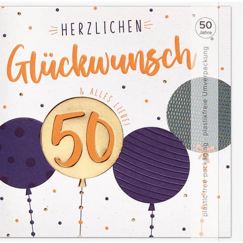 Geburtstagskarte 50 BSB 60-2029
