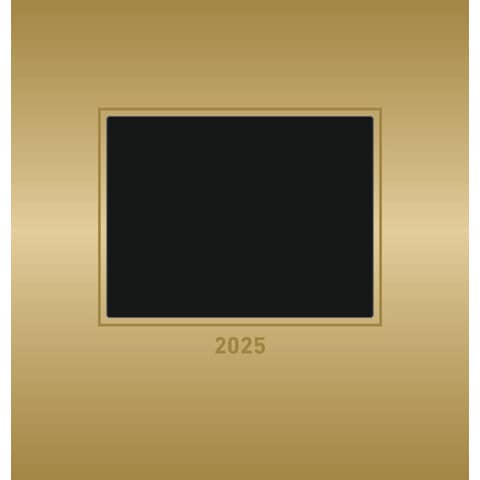 Bastelkalender 2025, 21 x 22 cm, gold ALPHA 104452