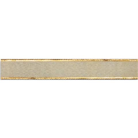 Drahtzierband Luxury, 15mmx20m, gold  2411520-734