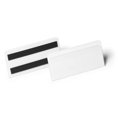 Etikettentasche magnetisch HARD COVER, PET, dokumentenecht, transparent, 150x67mm, 10 Stück DURABLE 1196 19
