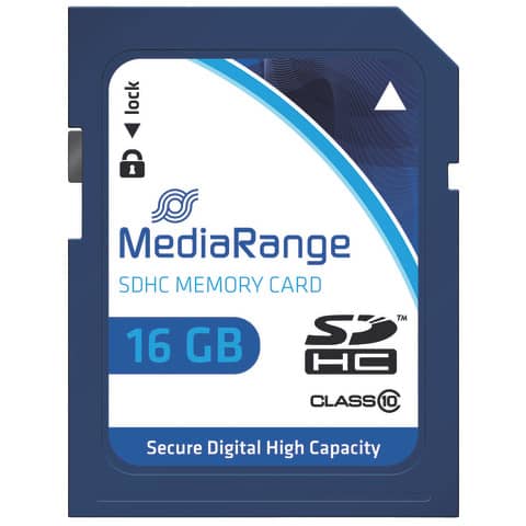 Speicherkarte Memorycard SDHC   16GB MEDIARANGE MR963