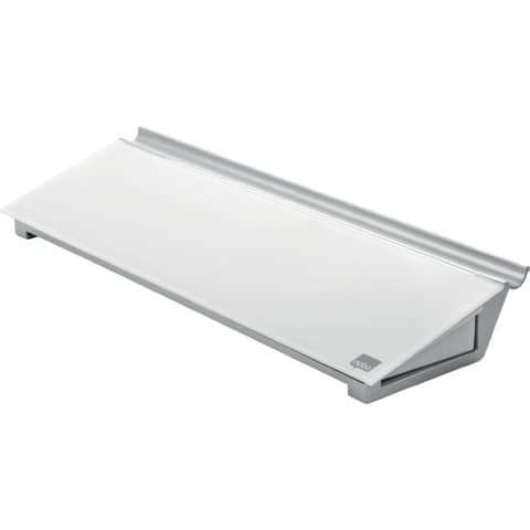 Glas Desktop-Memoboard, Glas/Aluminium, 460 x 140 x 60 mm, weiß NOBO 1905174