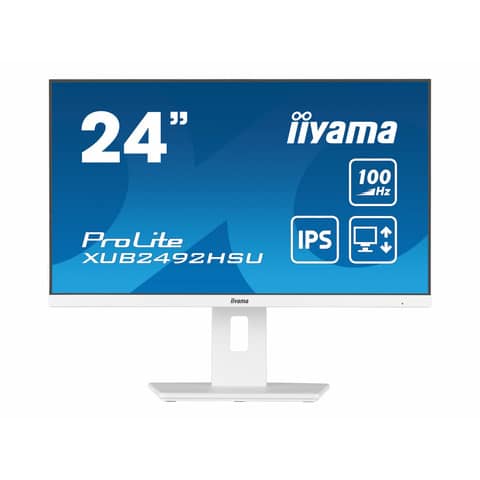 LED-Monitor ProLite, 61cm (24"), 1920 x 1080 Pixel, Full HD, LED, 0,4 ms, weiß IIYAMA XUB2492HSU-W6