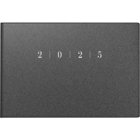 Taschenkalender Septismus 2025, 15,2 x 10,2 cm, Kunststoff, grau RIDO 70-17 563 805