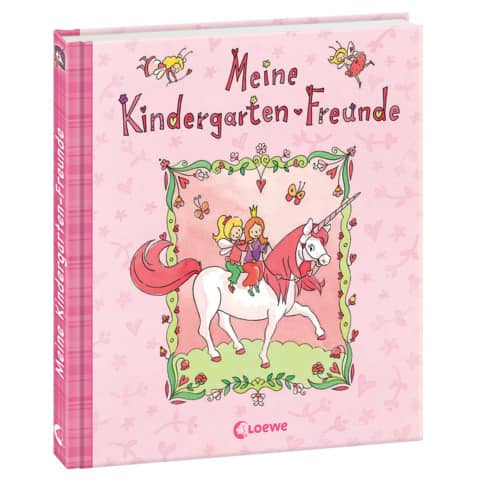 Freundebuch Kindergarten   Einhorn 19x20,5cm LOEWE 6725-8