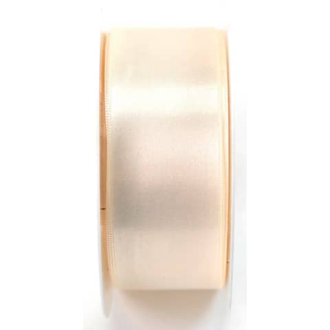 Doppelsatinband, 40mmx25m, creme GOLDINA 81720400210025