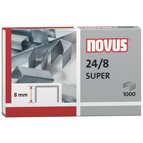 Heftklammern 24/8 Super, 1000 Stück, verzinkt NOVUS 040-0038