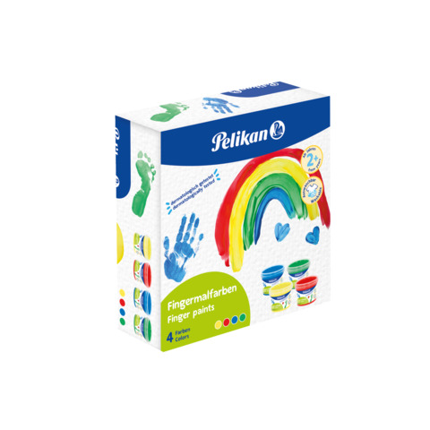 Fingerfarbe 4ST sortiert   FMFB PELIKAN 300008267