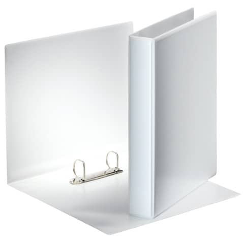 Ringbuch Präsentation, mit Taschen, A4, PP, 2 Ringe, 30 mm, weiss ESSELTE 49709