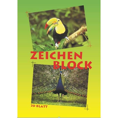 Mal- und Zeichenblock , A3, 80g/m², 20 Blatt PVP 2220
