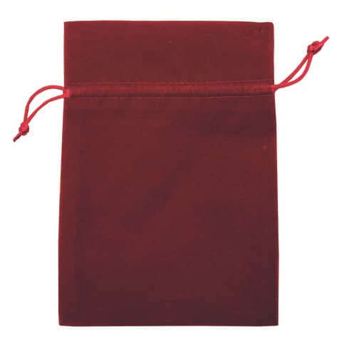 Weihnachts-Geschenksäckchen Samt, 18 x 13cm, rot GOLDINA Y080 13020 0012