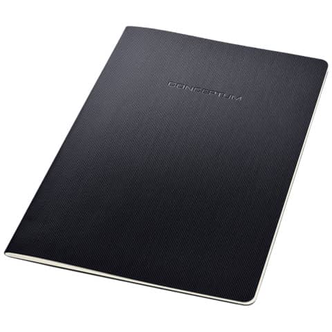 Notizheft Softcover, A4, kariert, schwarz CONCEPTUM CO860