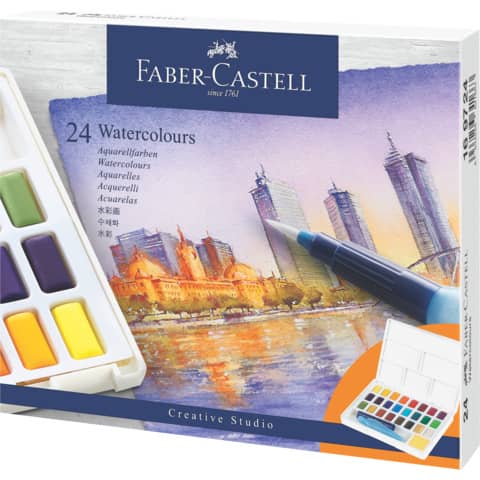 Aquarellfarbkasten Creative Studio, 24 Stück FABER CASTELL 169724