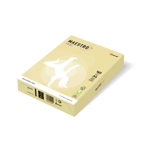 Kopierpapier Color Pastell, A4, 160g/m², 250 Blatt, gelb MAESTRO COLOR 9417-YE23A16S