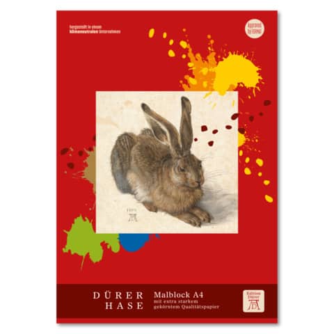 Zeichenblock Dürer Hase, A4, 100g/m², 50 Blatt EDITION DÜRER 053330000