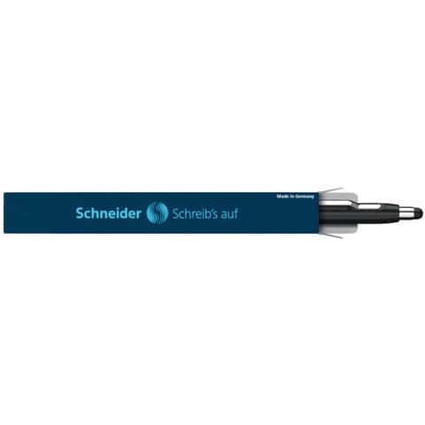 Kugelschreiber Epsilon Touch, Druckmechanik, XB, blau, Schaftfarbe: schwarz-gold SCHNEIDER SN138703