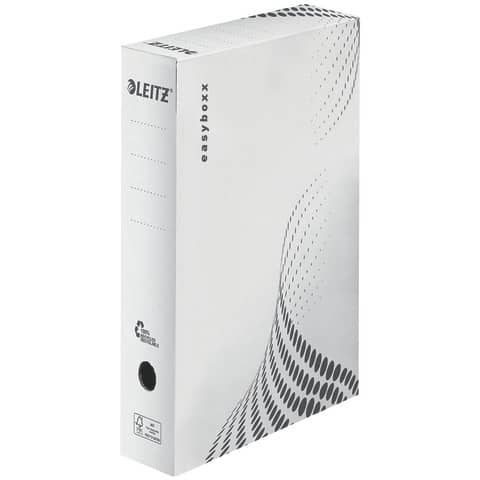 Archivbox easyboxx, A4, 8cm, weiß LEITZ 6131-00-00