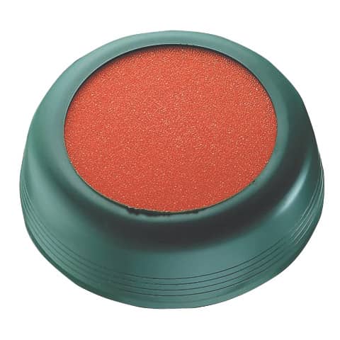 Anfeuchter Ø85 mm, elastische Hülle grün, Schwamm aus Kunststoff orange LÄUFER 70711