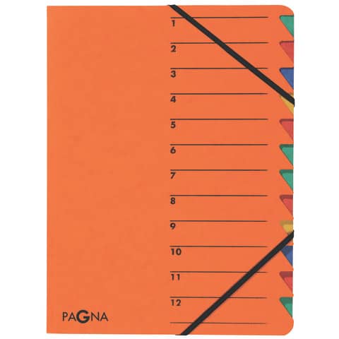 Ordnungsmappe, 12-teilig, orange PAGNA 24131-12