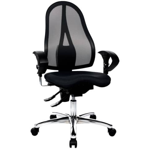 Drehstuhl Sitness 15 schwarz   mit Armlehnen TOPSTAR ST19U G20