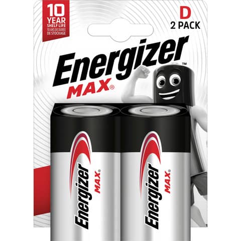 Batterie Alkali-Mangan Max, LR20/D/Mono, 2 Stück ENERGIZER E302306802