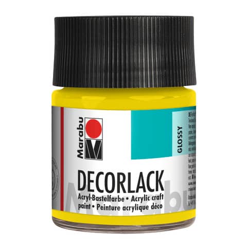 Decorlack Acryl, 50ml, gelb MARABU 11300 005 019