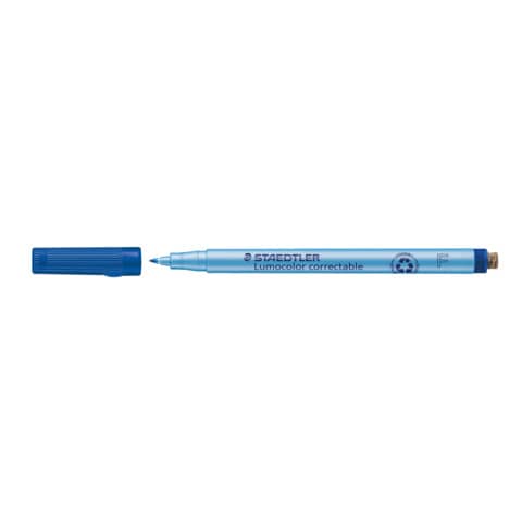 Folienstift Lumocolor® correctable, 0,6 mm, blau STAEDTLER 305 F-3