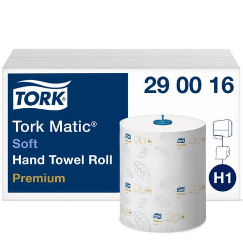 Rollenhandtuch Premium, 2-lagig, 6x100m, weiß TORK 290016