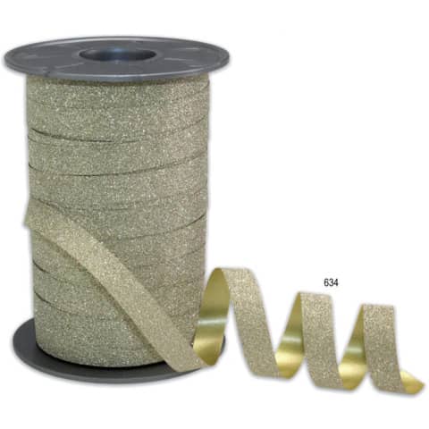 Ringelband Glitter, 10mmx100m, gold  18509-634