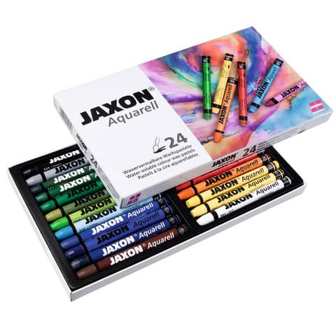 Aquarellkreide 24ST sortiert JAXON 49424