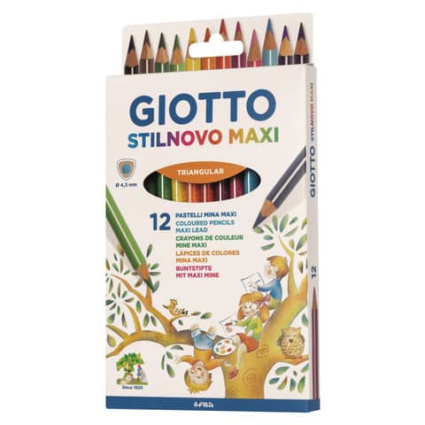 Farbstiftetui Stilnovo Maxi, 12 Stück GIOTTO F225900