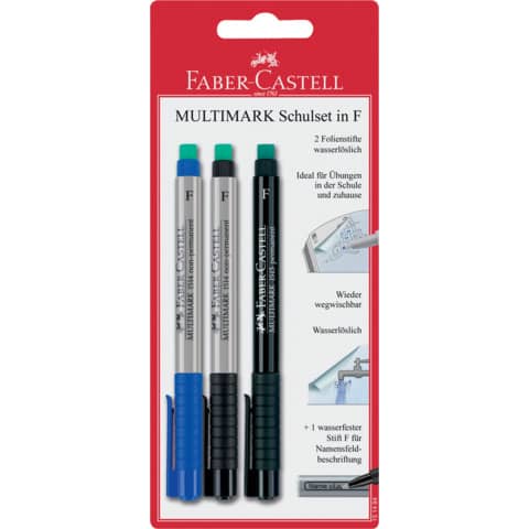 Folienstift Multimark Schulset 2+1 FABER CASTELL 151494