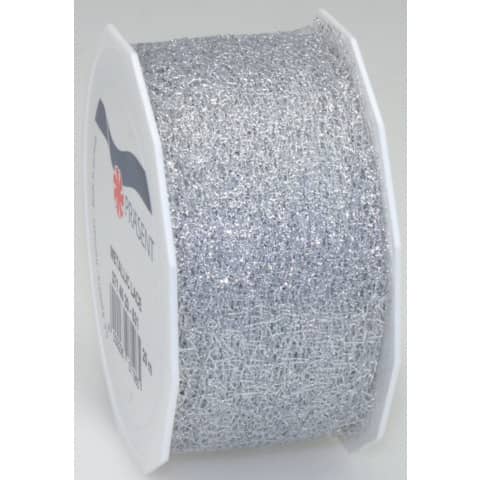 Zierband, 40mmx20m, silber  3714020-631