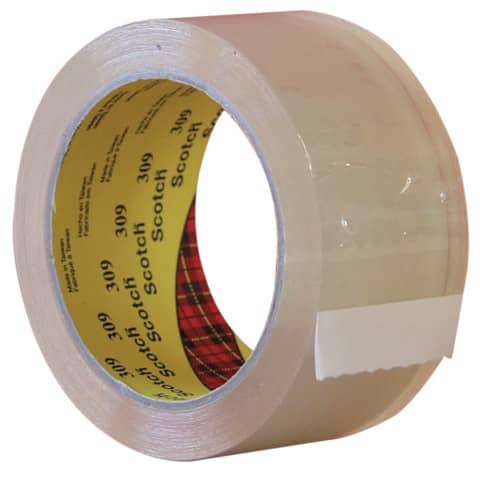 Packband 309 geräuscharm, 50 mm x 66 m, 0,05 mm, tranparent SCOTCH 309T5066