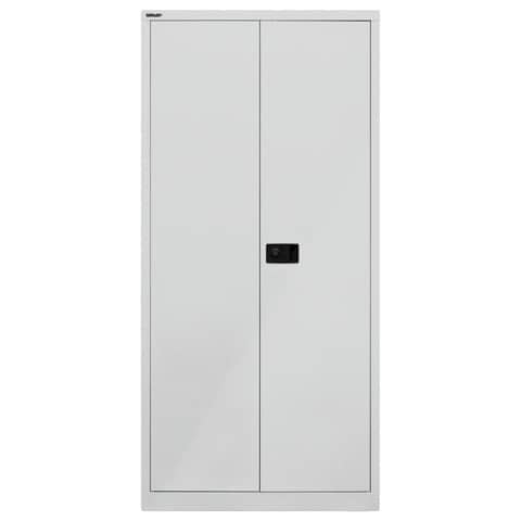 Flügeltürenschrank Universal - 5OH, 914 x 1950 x 400mm, Stahl, silber BISLEY E782AAG355