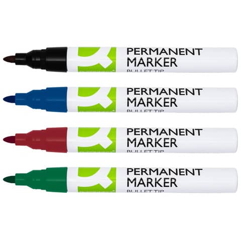 Permanentmarker 2 bis 3mm sortiert   Rundspitze Q-CONNECT KF11712
