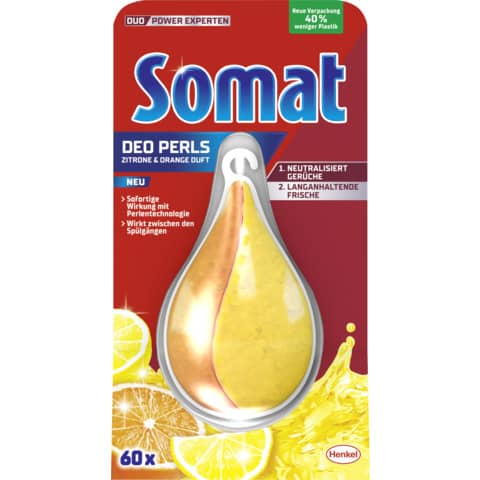 Spülmaschinen-Deo Perls Zitrone & Orange 17g SOMAT 504549