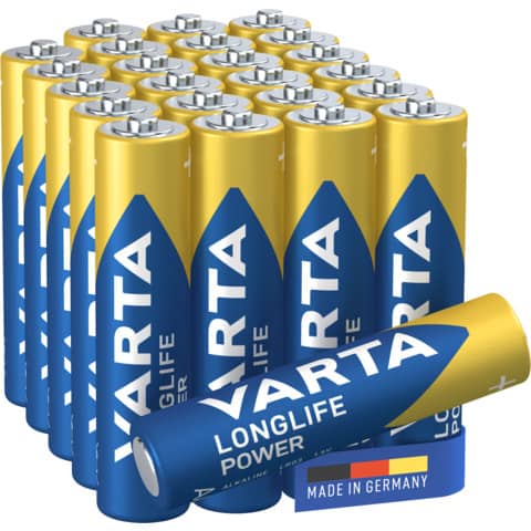 Batterie Alkali-Mangan Longlife Power, LR03/AAA/Micro, 24 Stück VARTA 04903 301 124