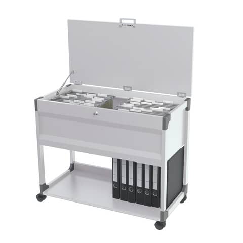 Hängemappenwagen SYSTEM FILE TROLLEY100 MULTI TOP, grau DURABLE 3787 10