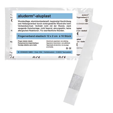aluderm®-aluplast elastisch Fingerverband, 12 x 2 cm, 10 Stück SÖHNGEN 1009163