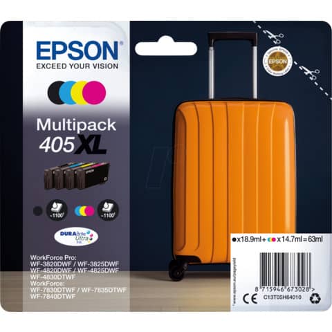 Multipack Nr.405XL schwarz, cyan, magenta, yellow EPSON C13T05H64010