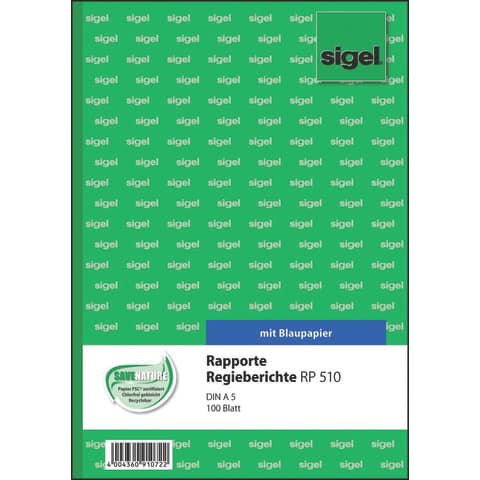 Rapport, A5, 100 Blatt SIGEL RP510